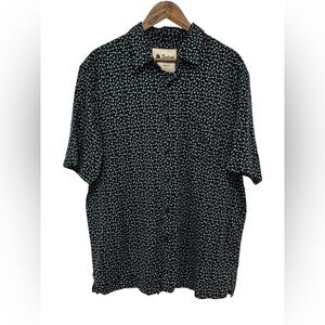 Vintage Silk Circa 1969 Men’s 100% Silk Button Down Size XXL Cocktail Print